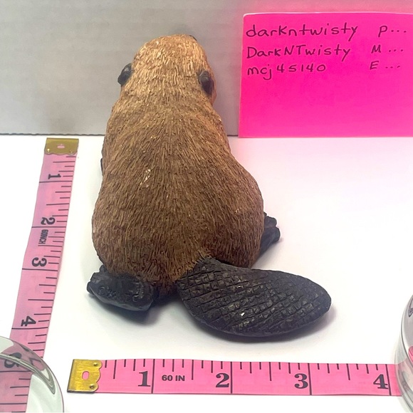 Vintage United Designs Beaver figurine sculpture - Picture 11 of 12